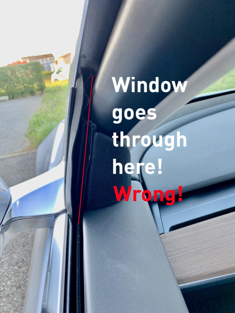 Tesla Model 3 Fenster schliessen